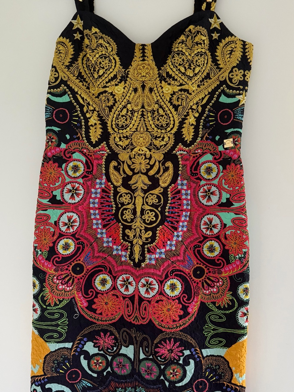 Cavalli Class Black Garment Label with Gold Logo